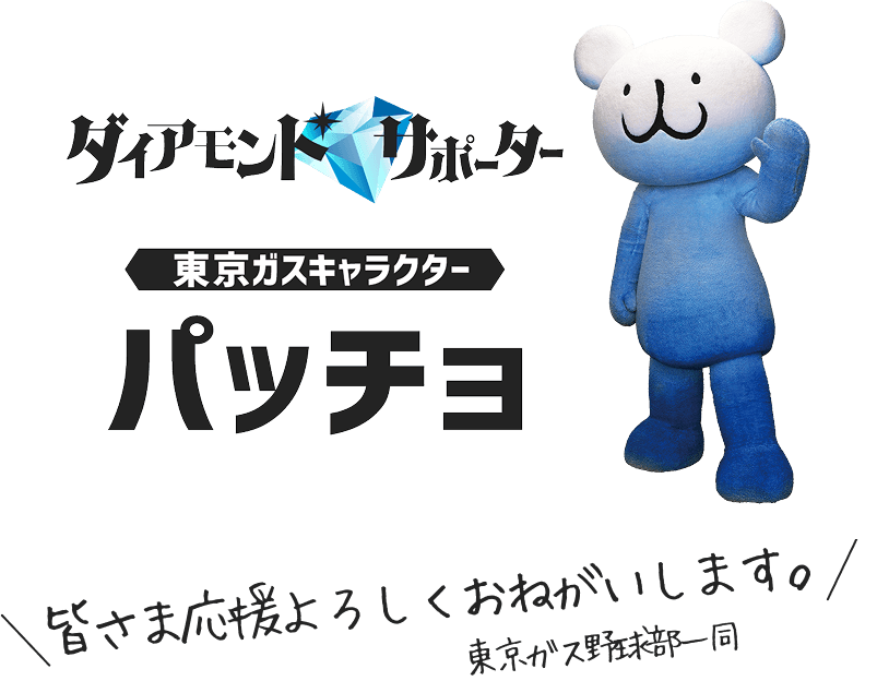 皆さま応援よろしくねがいします。東京ガス野球部一同